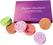 Healeved Aroma Bath Tablets 6pcs Essential Oil Shower Bombs for Women Relaxation and Stress Relief Random Packaging