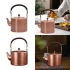 Hammered Copper Teapot Tea Kettle Thickened Copper Pot Easy to Clean Teaware Hot