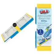 Lola Products Squeeze Matic Butterfly Sponge Mop Refill, 9", Replacement Head,