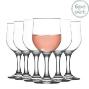 Nevakar Medium Wine Glasses - 320ml - 6 Stemware Goblets for Red Wine White Wine