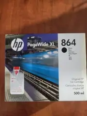 Genuine OEM HP PageWide XL 864 BLACK ink Cartridge NEW EXP. APRIL 2026