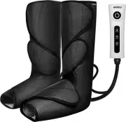 FIT KING Upgraded Leg & Foot Massager with Heat, Foot and Calf Massager for Circ