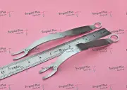 Set of 2 PCL Ligament Collateral/Standard Retractor 5mm Wide Prongs Orthopedic