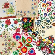 20 Assorted Decoupage Napkins, Mystery Pack Variety Folk Set Paper Napkin