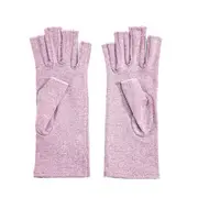 Brace Arthritis Hand Compression Gloves Fingerless Gloves Pain Relief - Purple