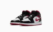 Air Jordan 1 Mid Black Gym Red White DJ4695-122 GS 4.5Y=Women's 6 BRAND NEW