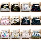 Feather Quilt/Doona/Duvet Cover Set Single/Double/Queen/King Size Bed PillowCase
