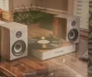 Crosley Aria 3-Speed Shelf System Vinyl Record Player W/ Bluetooth CR7020A Read