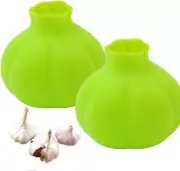 Silicone Garlic Peeler Garlic Skin Remover Keeper Easy Quick to Peel2 PCS Garlic
