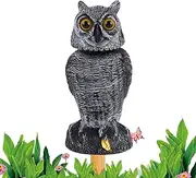 Owl Decoys to Scare Birds Away, Owl Statue to Scare Birds, Garden Scarecrows, Collectible Figurines, Yard Sculpture, Hawk Control Device for Orchard Swimming Pool Garden