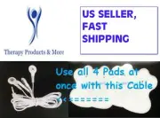OMRON HV-F128 -- Compatible Lead Cable/Electrode Wire w/ 14 ELECTROTHERAPY PADS