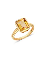 Bloomingdale's Fine Collection Citrine Bezel Ring in 14K Yellow Gold