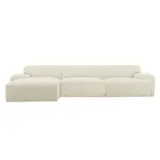 [James Lane] Copenhagen Alpine Mist Chaise Sofa - 3 Seater