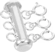 MINAOLULUS Necklace Layering Clasps Jewelry Separators with Breakaway Design for Easy Multistrand Necklace Creation User Friendly Spring Ring Closure Durable