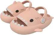 [JANGZIIA] Shark Slippers Child Clogs Summer Non-Slip for Boys Girls Breathable Slip-on Beach Shoes Sandals Shark Pool Garden Clogs and Mules