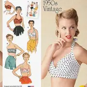 RetroChic Women's 1950's Bra Sewing Kit - Sizes 4-12, Code 1426