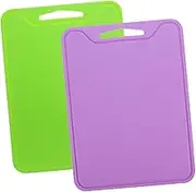 SHOWERORO 2pcs Foldable Silicone Cutting Board Portable Chopping Mat for Outdoor Use Easy to Clean Non-Slip Design for Fruits Vegetables and Meat Cutting Compact Storage