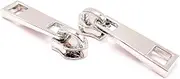 KOTAIFA #5 Zipper Pulls Metal Nylon Coil Zipper Pull Bulk Zipper Slider Zipper Head for for Purse Bag Making Handbag Making Craft Sewing Silver