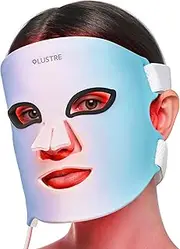 Lustre ClearSkin Revive LED Mask - For Blemish Prone Skin and Fine Lines | Red & Blue LED Light therapy for Face