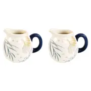 2x Urban Summer Solstice 11cm Ceramic Mini Jug/Utensil Holder Home/Kitchen Blue