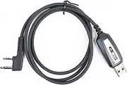 CRT Programming Cable for Portable Radio Stations with Kenwood Plug
