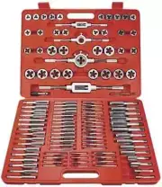 110 Piece Tap and Die Set（SAE&METRIC）Threading Tool Set With Storage Case |