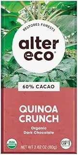 Alter Eco Deep Dark Quinoa Crunch Organic Chocolate Bar 80 g