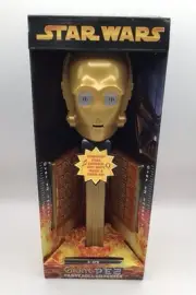 NIB Giant PEZ Dispenser:C-3PO with Authentic Star Wars Music & Lights Up