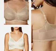 Playtex 18 Hour Front Close Wirefree Back Posture Support Bra 2-Pack 42B 6341