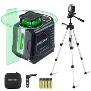 Firecore Laser Level with Tripod, 360° Self Leveling Cross Line Laser Level