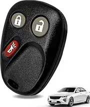 SYudwen LHJ011 3-Button Key Fob Keyless Remote Control Compatible with 2003-2007 CadiIIac Escalade Chevy Avalanche Tahoe Suburban Silverado Hummer H2 Yukon Sierra (1 Pcs Black)