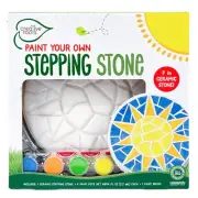 DIY Mosaic Sun Stepping Stone Kit for Kids, Includes Paints, Ages 6+, Multicolor