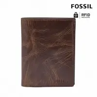 在飛比找momo購物網優惠-【FOSSIL 官方旗艦館】Derrick 真皮RFID防盜