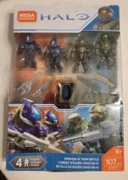 Mega Construx HALO 107pc SPARTAN-IV TEAM BATTLE 4 Figures Model #GCM37 New Lego
