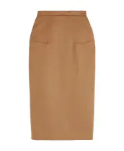 Babele dart-detail brushed midi skirt IT34,IT38,IT36 Brown