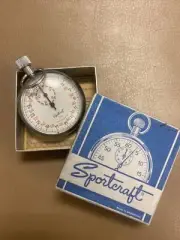 Swiss Made Sportcraft 1/10 Mechanical Wind Up Vintage Stopwatch