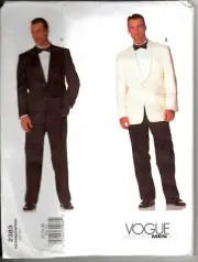 Vogue 2383 Mens 32 to 36 Tuxedo Jacket and Pants Uncut Sewing Pattern