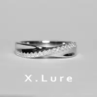 在飛比找蝦皮商城優惠-【X.LURE】14K 交叉扭轉鑽石男戒 線戒 鑽戒 K金戒