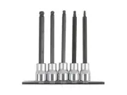 Laser Tools Long Ball End Hex Socket Bit Set 3/8"D 5pc 6765