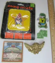 NEW Set of 5 Assorted Magnets Mag-Neato Star Frame Dole Pineapple Angel Sympathy