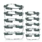 10 Pack Glass Meal Prep Containers, Airtight Glass Lunch Containers, Stackabl...