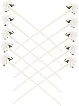 HEALEEP 10Pcs Decorative Aroma Diffuser Sticks Unique Flower Design for Home Fragrance Aromatherapy Non Wilting Flowers for Stylish Interior Decor