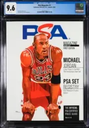PSA Magazine #1 MICHAEL JORDAN JAN. 2022 FIRST EDITION CGC 9.6 Only 2 Higher
