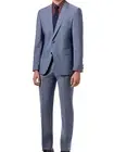 Hugo Boss Men's 2-Pc C-Jeffery/C-Simmons Wool Suit (36 Short, Blue Chambray)