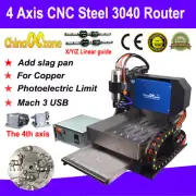 4 Axis CNC Steel 3040 Router Milling Engraving Carving Machine & Linear Guide