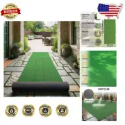 2'7" x 37' Faux Grass Lawn Rug - Perfect for Balconies, Weddings, and Backdrops