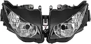 XTevu Motorcycle Headlight Assembly Motorbike Headlamp Lens Cover for CBR 1000RR CBR1000RR 2012-2016 Head Lamp Front Light Cover Replacement
