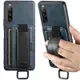 適用SONY索尼Xperia10V腕帶插卡手機殼10五代全包支架保護皮套款