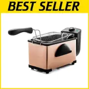 Professional Electric Deep Fryer - 2L Capacity with Viewing Window & Odor Filter