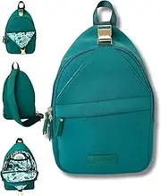 Sarah Wells Allie Sling Bag - Neoprene - Machine Washable - Insulated - Hands-Free Pumping (Forest Green)
